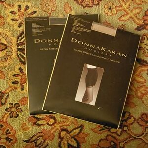 DONNA KARAN HOSIERY | 2 Satin Sheer Longline Cinchers